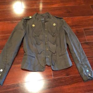 ⭐️⭐️AX ARMANI EXCHANGE⭐️⭐️green military blazer!